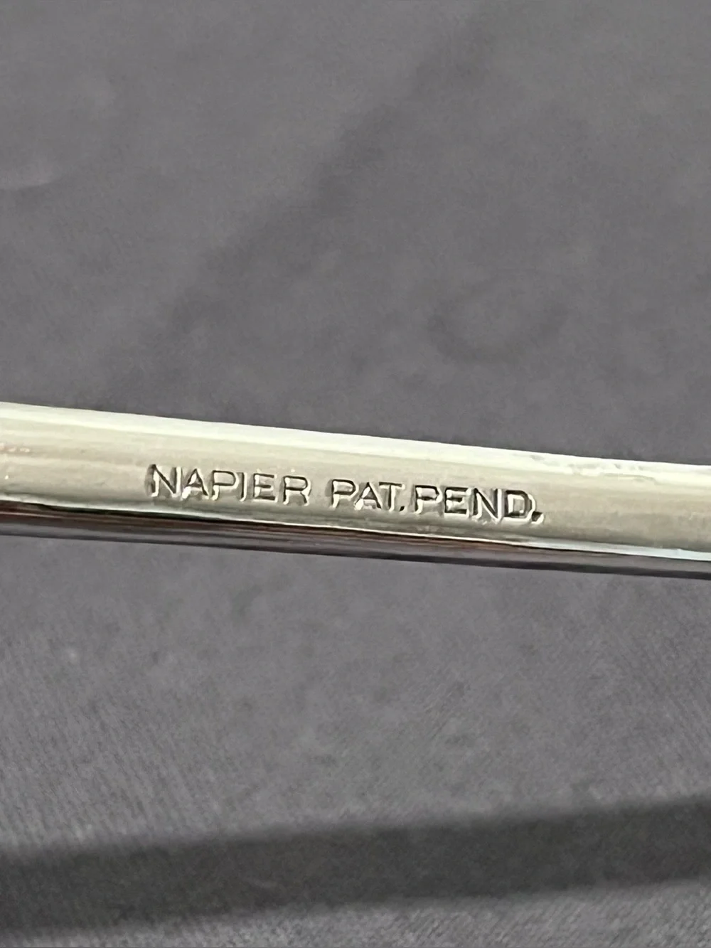 Napier Silver Jigger Bar Tool Cocktail Mechanical Spoon Art Deco Vintage Party